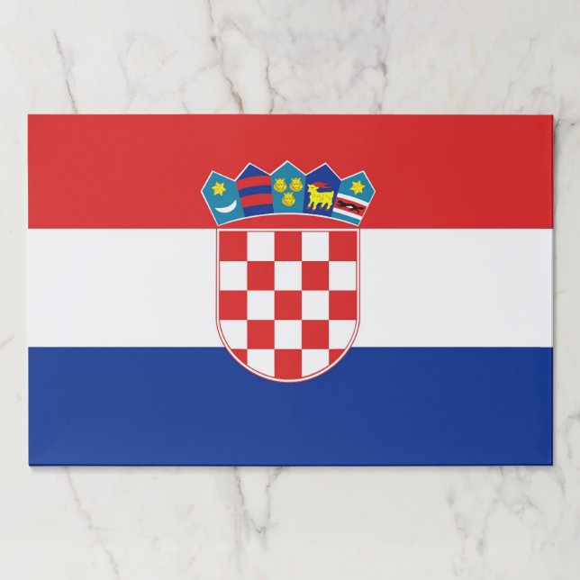 Tearaway paper pad with Flag of Croatia (Front)