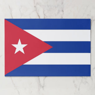 Tearaway paper pad with Flag of Cuba