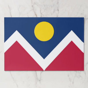 Tearaway paper pad with Flag of Denver, USA