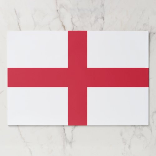 Tearaway paper pad with Flag of England