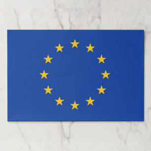 Tearaway paper pad with Flag of European Union