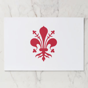 Tearaway paper pad with Flag of Florence, Italy