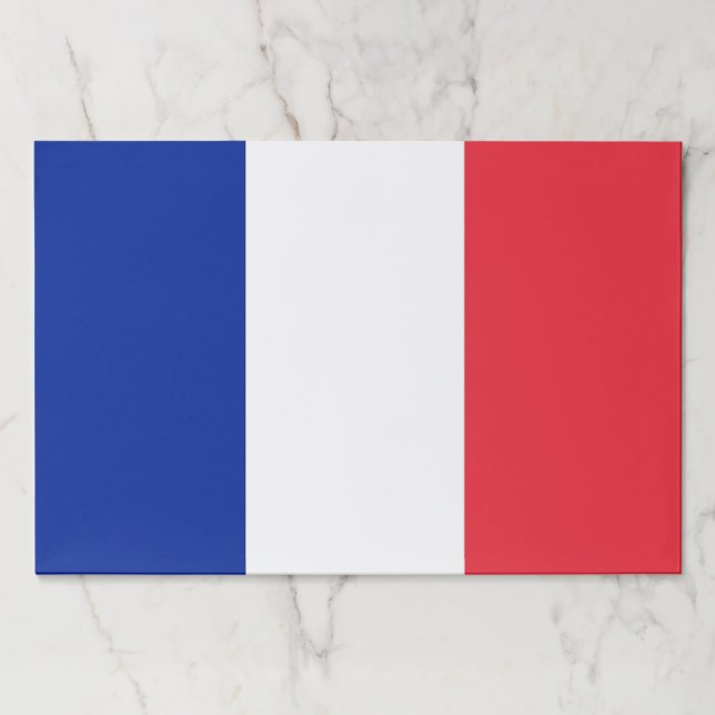Tearaway paper pad with Flag of France (Front)