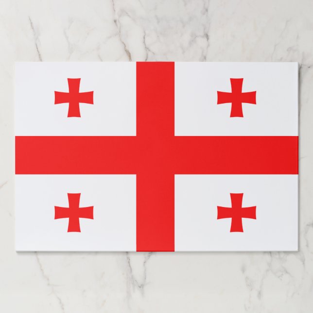 Tearaway paper pad with Flag of Georgia (Front)
