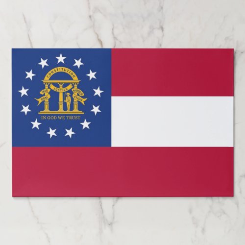Tearaway paper pad with Flag of Georgia USA