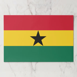 Tearaway paper pad with Flag of Ghana