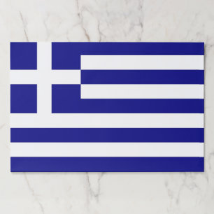 Tearaway paper pad with Flag of Greece