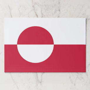 Tearaway paper pad with Flag of Greenland