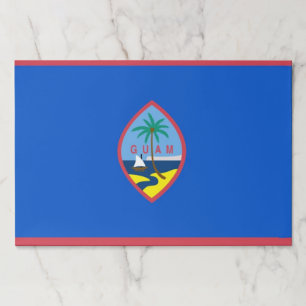 Tearaway paper pad with Flag of Guam, USA