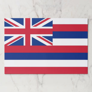 Tearaway paper pad with Flag of Hawaii State, USA