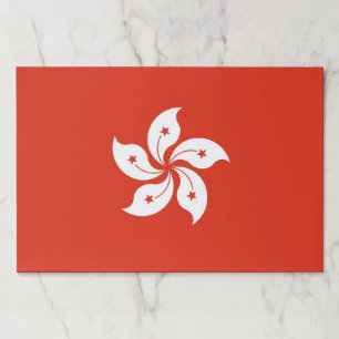 Tearaway paper pad with Flag of Hong Kong