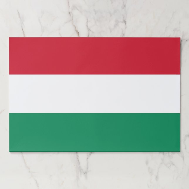 Tearaway paper pad with Flag of Hungary (Front)