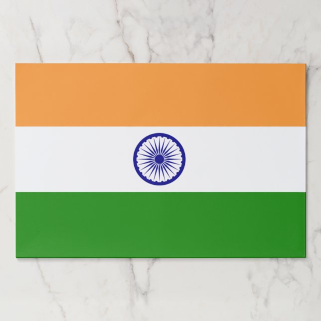 Tearaway paper pad with Flag of India (Front)