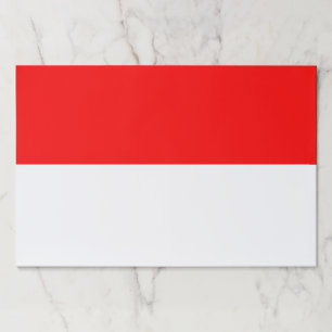 Tearaway paper pad with Flag of Indonesia