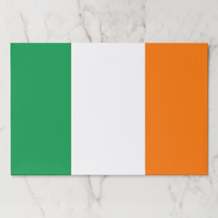 Tearaway paper pad with Flag of Ireland