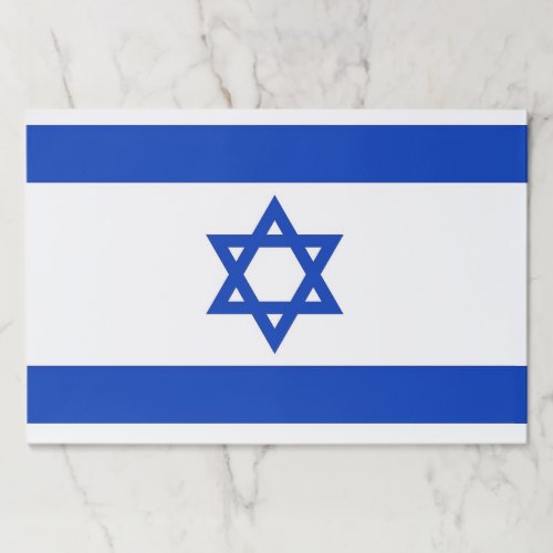 Tearaway paper pad with Flag of Israel