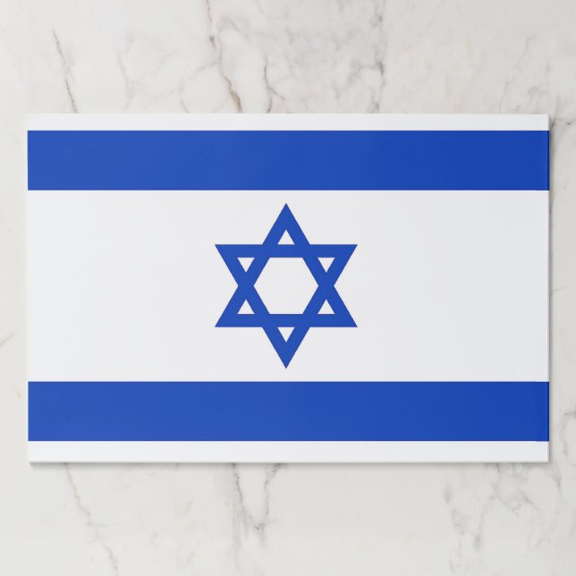 Tearaway paper pad with Flag of Israel (Front)