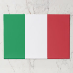 Tearaway paper pad with Flag of Italy