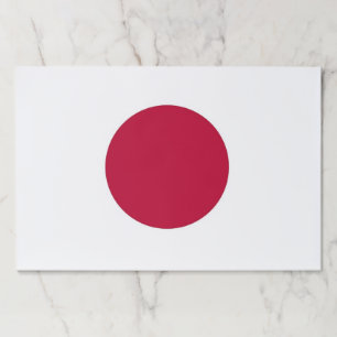 Tearaway paper pad with Flag of Japan