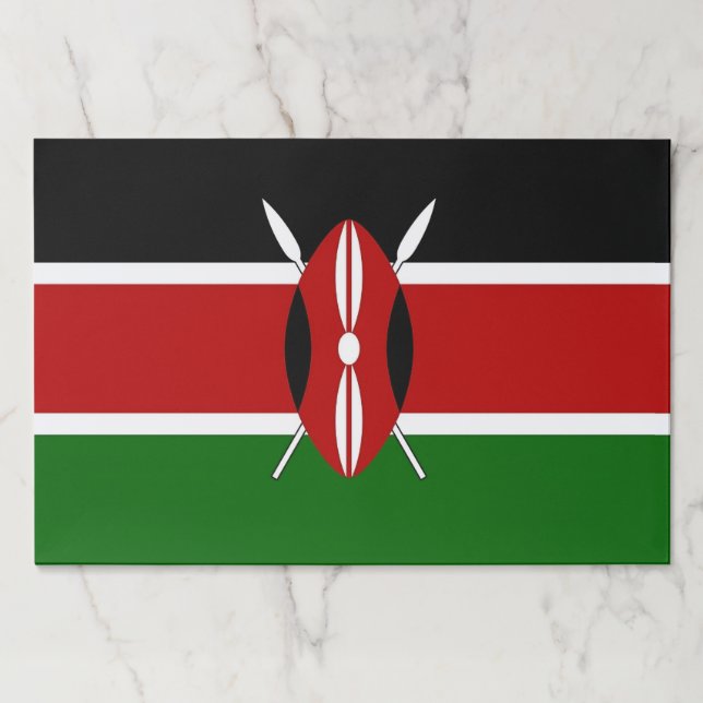 Tearaway paper pad with Flag of Kenya (Front)