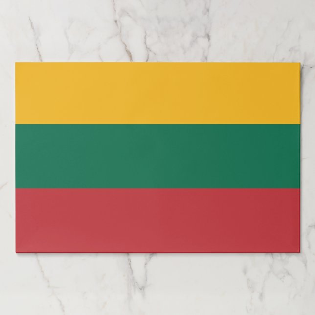 Tearaway paper pad with Flag of Lithuania (Front)