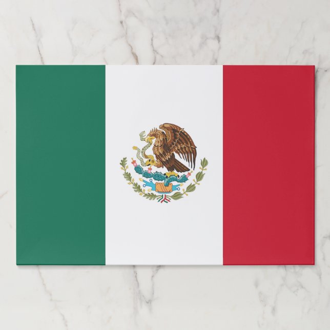 Tearaway paper pad with Flag of Mexico (Front)