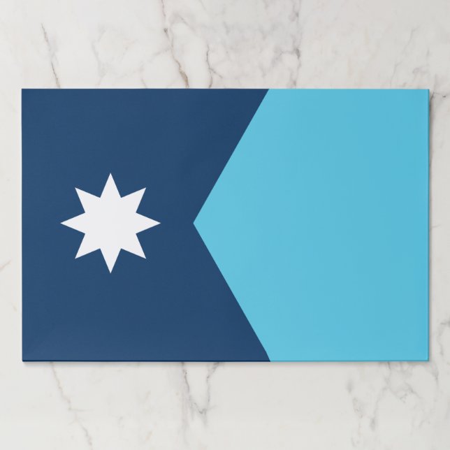 Tearaway paper pad with Flag of Minnesota, USA (Front)