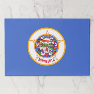 Tearaway paper pad with Flag of Minnesota, USA