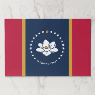 Tearaway paper pad with Flag of Mississippi