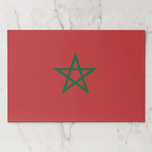 Tearaway paper pad with Flag of Morocco