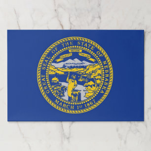 Tearaway paper pad with Flag of Nebraska, USA