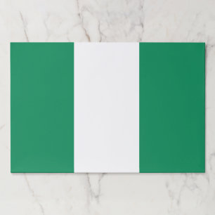 Tearaway paper pad with Flag of Nigeria