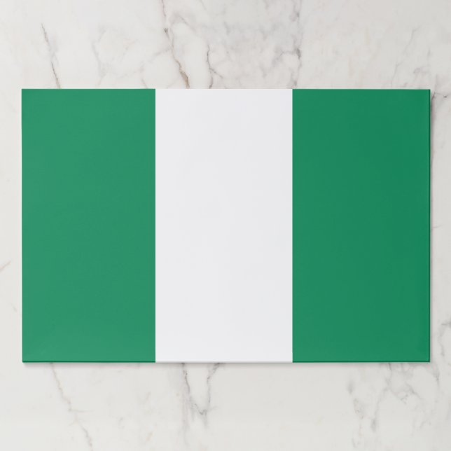 Tearaway paper pad with Flag of Nigeria (Front)