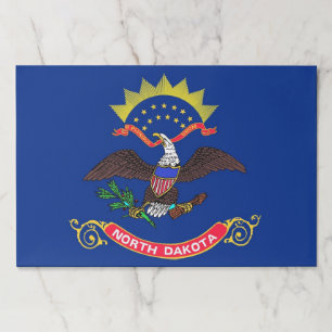 Tearaway paper pad with Flag of North Dakota