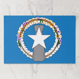 Tearaway paper pad with Flag of Northern Mariana
