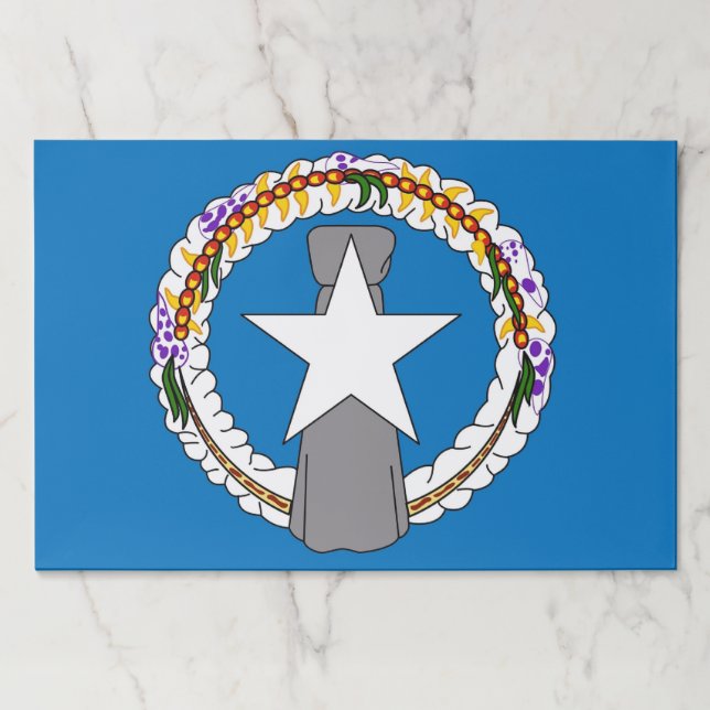 Tearaway paper pad with Flag of Northern Mariana (Front)