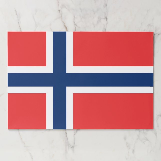 Tearaway paper pad with Flag of Norway (Front)
