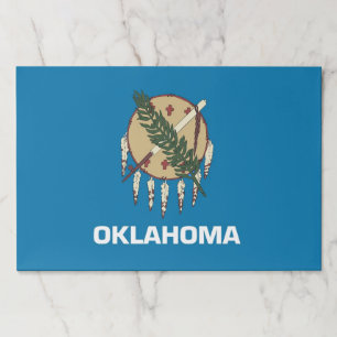 Tearaway paper pad with Flag of Oklahoma, USA