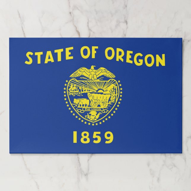 Tearaway paper pad with Flag of Oregon, USA (Front)