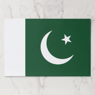 Tearaway paper pad with Flag of Pakistan