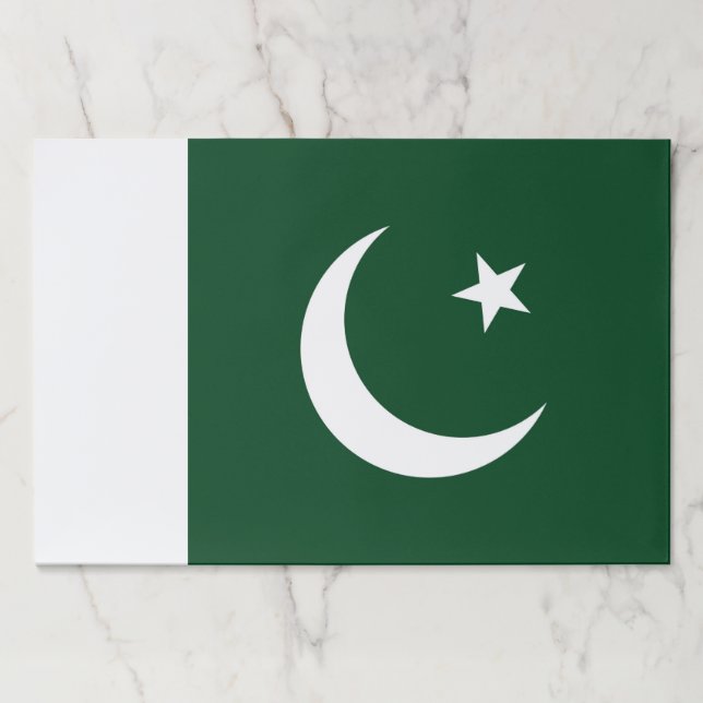 Tearaway paper pad with Flag of Pakistan (Front)