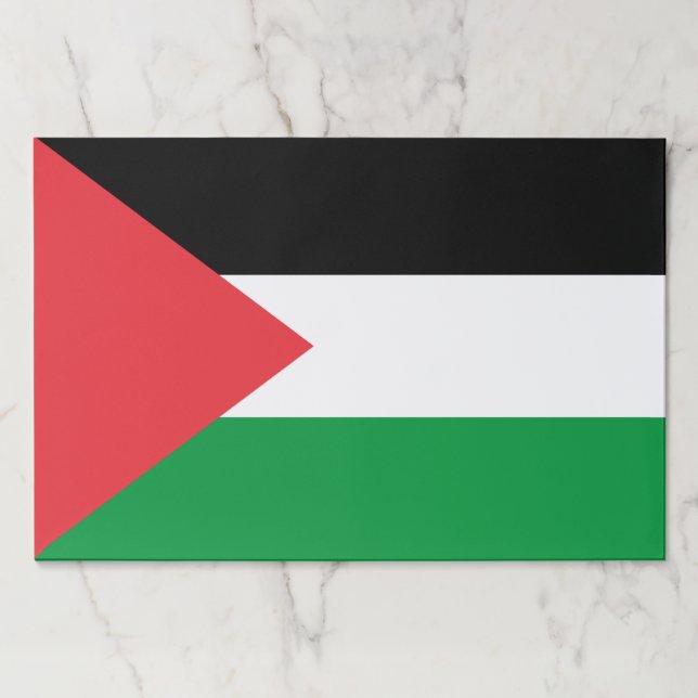Tearaway paper pad with Flag of Palestine (Front)