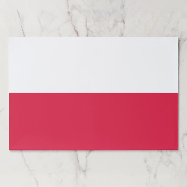 Tearaway paper pad with Flag of Poland (Front)