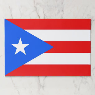 Tearaway paper pad with Flag of Puerto Rico, USA