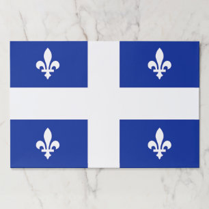 Tearaway paper pad with Flag of Quebec, Canada