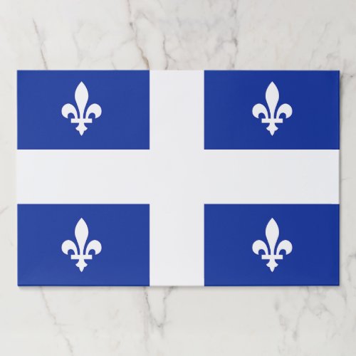 Tearaway paper pad with Flag of Quebec Canada