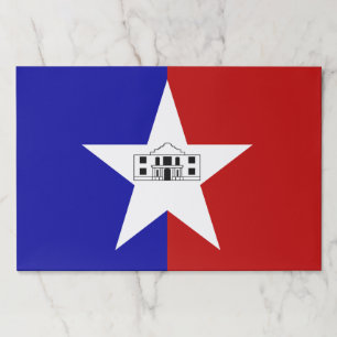 Tearaway paper pad with Flag of San Antonio, USA