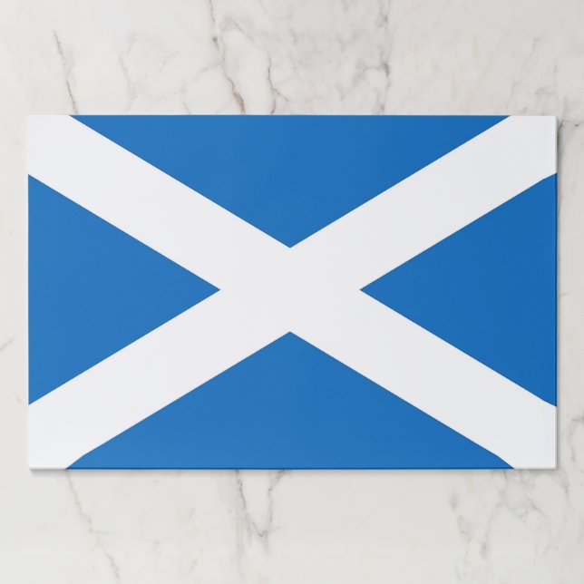 Tearaway paper pad with Flag of Scotland (Front)
