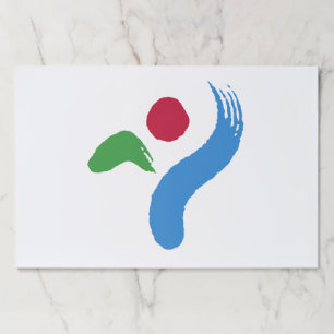 Tearaway paper pad with Flag of Seoul