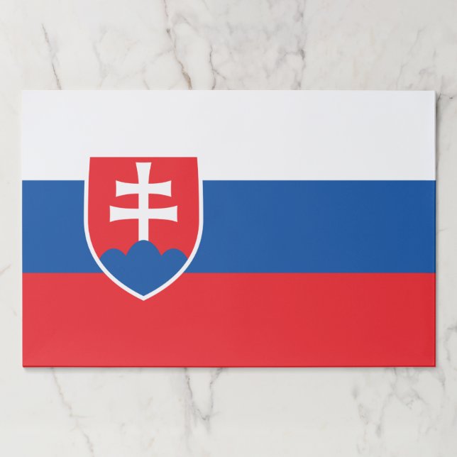 Tearaway paper pad with Flag of Slovakia (Front)